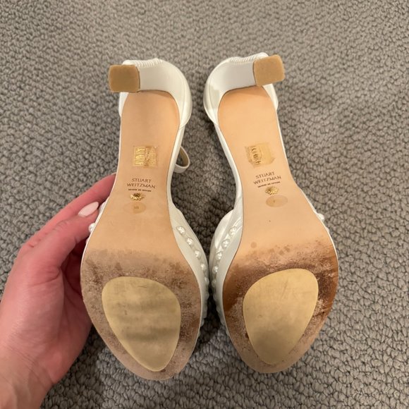 Stuart Weitzman White Platform Heels - Picture 6 of 10